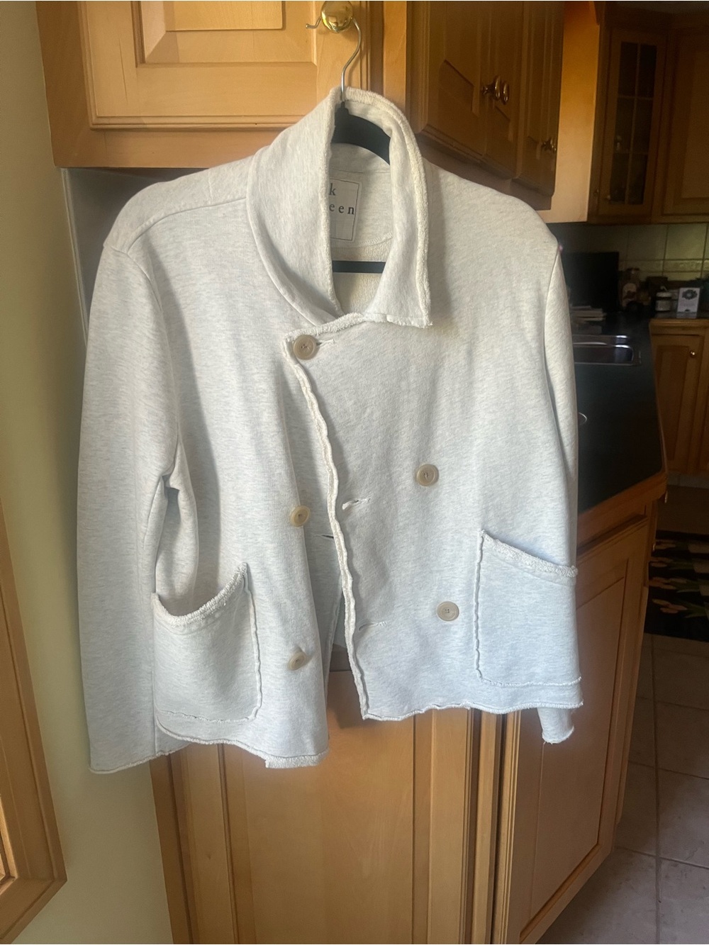 Frank & Eileen “Mini Belfast” Oatmeal Jacket, L